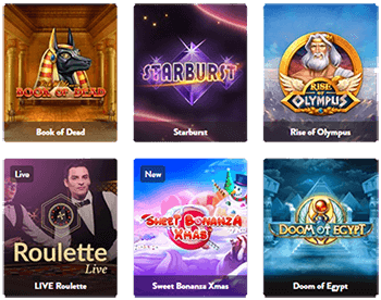 Huge selection of approximately 2,000 games at Dunder Casino