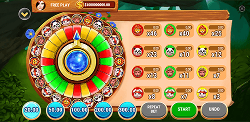 “Forest Party” is a “fortune wheel” type of game by Slot Factory
